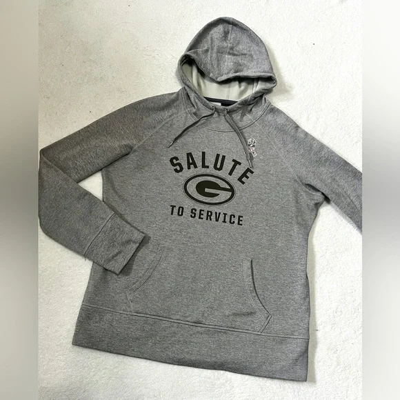 Nike Green Bay Packers Salute to Service Hooded Sweatshirt - Large - Picture 2 of 13